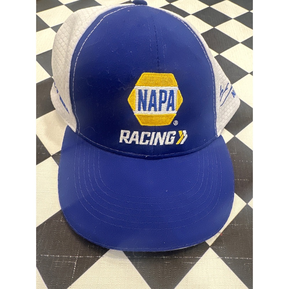 NAPA Racing Hat Blue White NASCAR ARCA NHRA Adjustable Baseball Cap